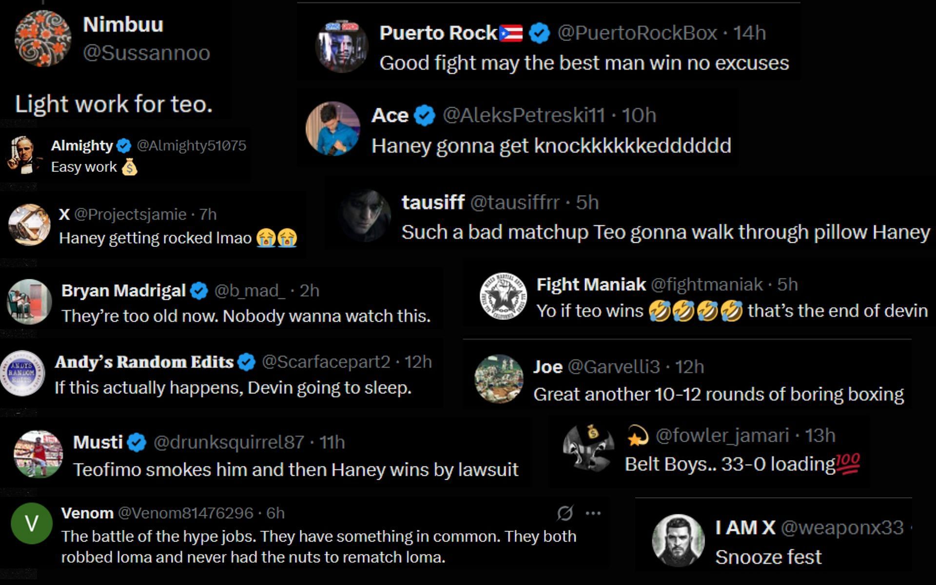 Comments on @HappyPunch on X.